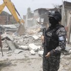 Durante los operativos, varias viviendas fueron demolidas.