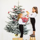 Al finalizar, enciendan las luces del árbol juntos y disfruten del resultado.