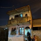 La noche del domingo tres hermanos fueron asesinados en esta casa.