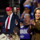 Donald Trump y Kamala Harris, candidatos a la presidencia de Estados Unidos.