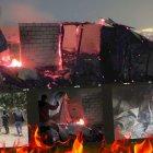 Criminales le prendieron fuego a esta casa.