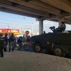 Agentes de la Policía en Manta.