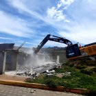 Una casa ilegal de 480 metros de construcción fue demolida por el Municipio de Quito.