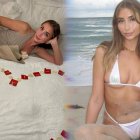 La habitación repleta de condones usados con los que Lily Phillips se fotografió.