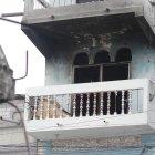 La fachada de la vivienda afectada en Guayaquil.