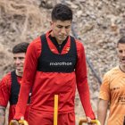 Luca Sosa jugador de Barcelona para el partido ante Cumbayá.