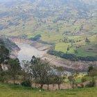 En Mazar, Azuay, la grave sequía ha provocado también una disminución hídrica.