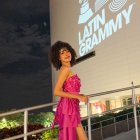 Yilda Banchón es una cantante guayaquileña que estuvo invitada a los Latin Grammy 2024.