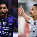 Jeison Medina y Álex Arce, los goleadores de Independiente y Liga de Quito.