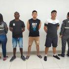 Los detenidos en Pascuales.