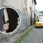 Al final del callejón abandonado hay unas gradas por donde, al parecer, huyen los pillos.