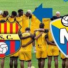 Gabriel Cortez presente en el primer entrenamiento de Barcelona.