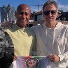 Mathías Acuña tenía 32 años, aquí con Johan Wilson su representante