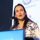 Inés Manzano, ministra de Energía y Minas (e).