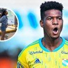 Washington Corozo fue increpado a gritos por una señorita en su llegada a Lima.