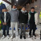 Los jóvenes se movilizaban en motos.