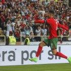 Cristiano Ronaldo celebra un gol con Portugal.