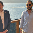 El secretario de Estado de Estados Unidos, Marco Rubio (i), posa junto al presidente de El Salvador, Nayib Bukele.