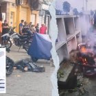 El cuerpo fue sacado de la tumba y quemado junto al féretro. 

Antes le cortaron la cabeza.