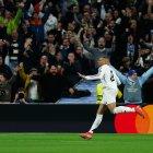 Kylian Mbappé celebra uno de sus goles ante el City este 19 de febrero.