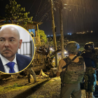 El ministro de Defensa participó en varios operativos en la provincia de Manabí.