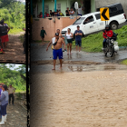 El río Pacoche interrumpió la vía principal que conecta Santa Marianita  con Pacoche.