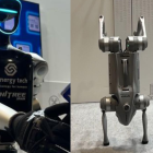 El modelo de robot G1 (izquierda), el primero en la historia en salir a la venta comercial, puede costar unos 24.000 dólares.