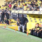 Segundo Castillo, DT de Barcelona SC, ante Independiente del Valle.