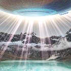 Montañista avistó un objeto volador no identificado.