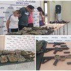 Tres adultos y una menor fueron retenidos. También se encontró armamento.