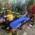 Tres heridos fueron llevados a casas de salud.