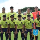 La selección de Ecuador sub 17 que jugará en Colombia.