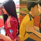 Fotos que se hicieron virales en el encuentro Ecuador - Venezuela también las convirtieron al estilo Ghibli.