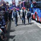 El alcalde de Quito, Pabel Muñóz, hizo la entrega de las nuevas unidades de Trolebus.