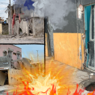 El atentado provocado en el barrio La Paz, a 200 metros de La Barraca, dejó más daños en viviendas.