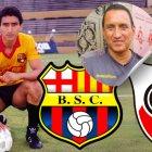 Manuel Uquillas en 1990 comandaba el ataque de Barcelona SC ante River Plate.