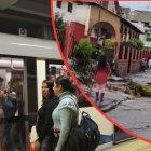 La estación Morán Valverde fue cerrada temporalmente por las fuertes lluvias.