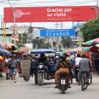 Puente internacional que conecta Ecuador con Perú.
