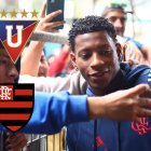 Gonzalo Plata no pudo jugar con Flamengo ante Liga de Quito.