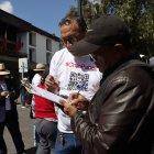 El primer puesto de recolección se colocó en los bajos del Municipio de Quito.