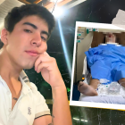 Israel permanece en coma inducido, en la unidad de quemados de un hospital de Guayaquil.