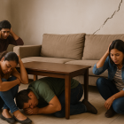 ¿Qué hacer durante un sismo? Es importante mantener la calma y buscar una posición fetal junto a un mueble.