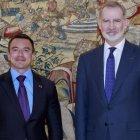 El presidente Daniel Noboa y el rey Felipe VI mantuvieron una reunión en el Palacio de La Zarzuela como parte de la gira presidencial.