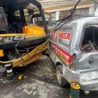 Al menos hubo ocho vehículos afectados en el siniestro.