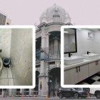 A la izquierda, la imagen que publicó una usuaria de X sobre el mal estado de los baños municipales. A la derecha, una imagen de los baños renovados.