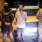 Los sospechosos fueron capturados pese a su intento de fuga.