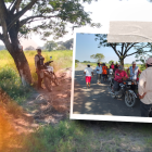 Las víctimas no portaban documentos. Los investigadores trataban de identificarlos.