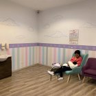 Sala de lactancia ubicada en Ciudad Comercial El Recreo, en Quito.