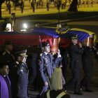 Los cuerpos de los 11 soldados asesinados en Orellana llegaron a la Escuela Superior Militar Eloy Alfaro en Quito.