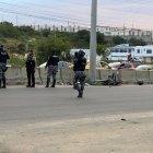 En la escena del crimen quedaron dispersos múltiples indicios balísticos, en Manta.